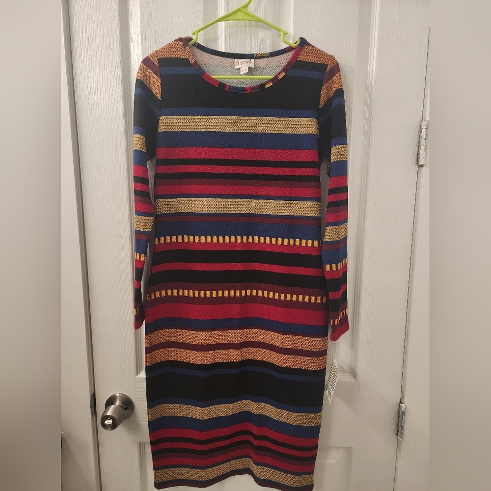 Women's LulaRoe dress, size Small, striped.